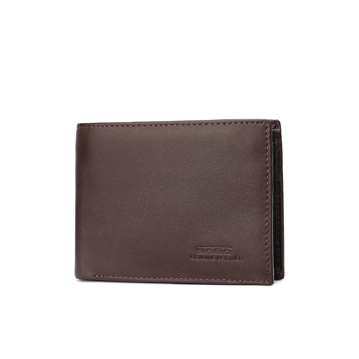 Men's wallet with elegant design, original genuine leather, in black or brown