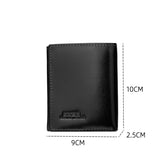 Men's wallet with a stylish design, genuine leather, black or brown