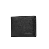 A practical men's wallet made of real genuine leather, available in two colors