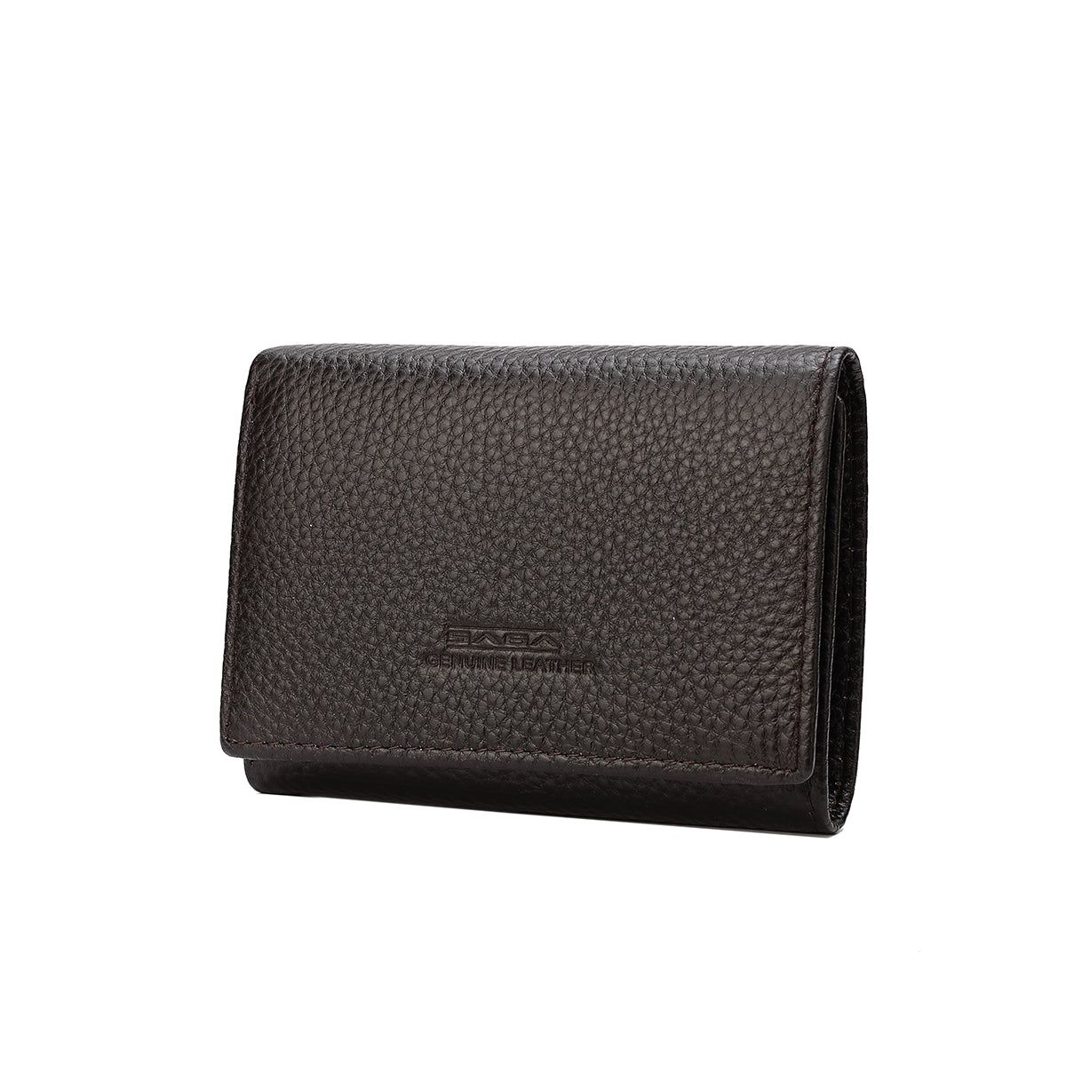 Practical genuine leather men's wallet available in two colors