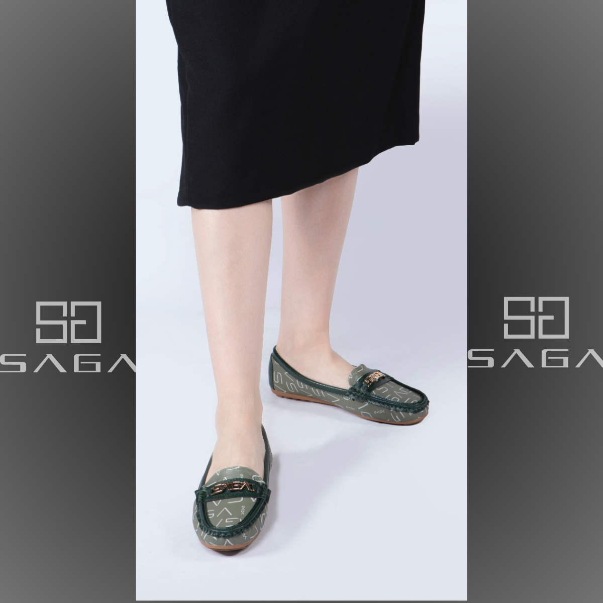Comfortable, light and elegant shoes from Saga made of microfiber