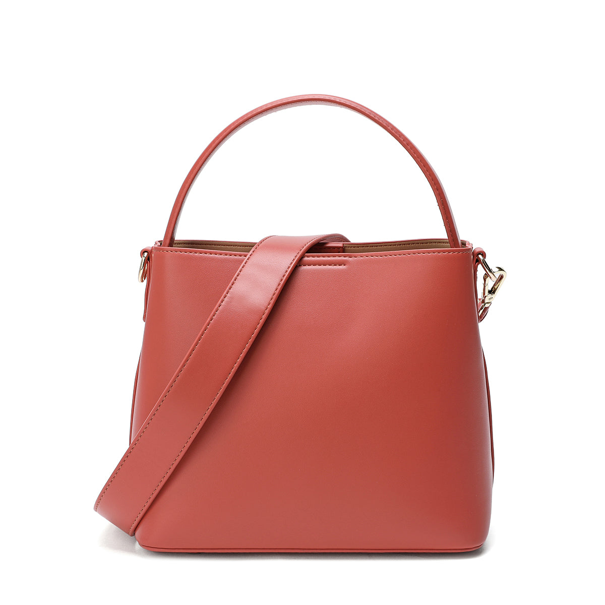 Elegant handbag with shoulder strap, width 23.5 cm, available in three colors