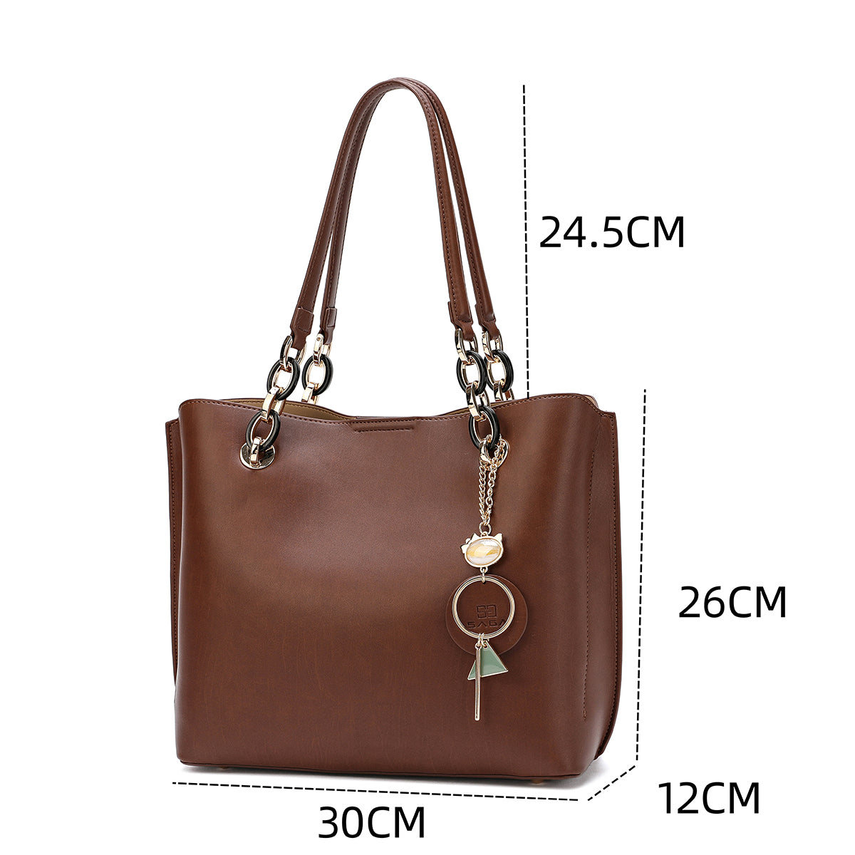 حقيبة يد كبيرة بتصميم بسيط
