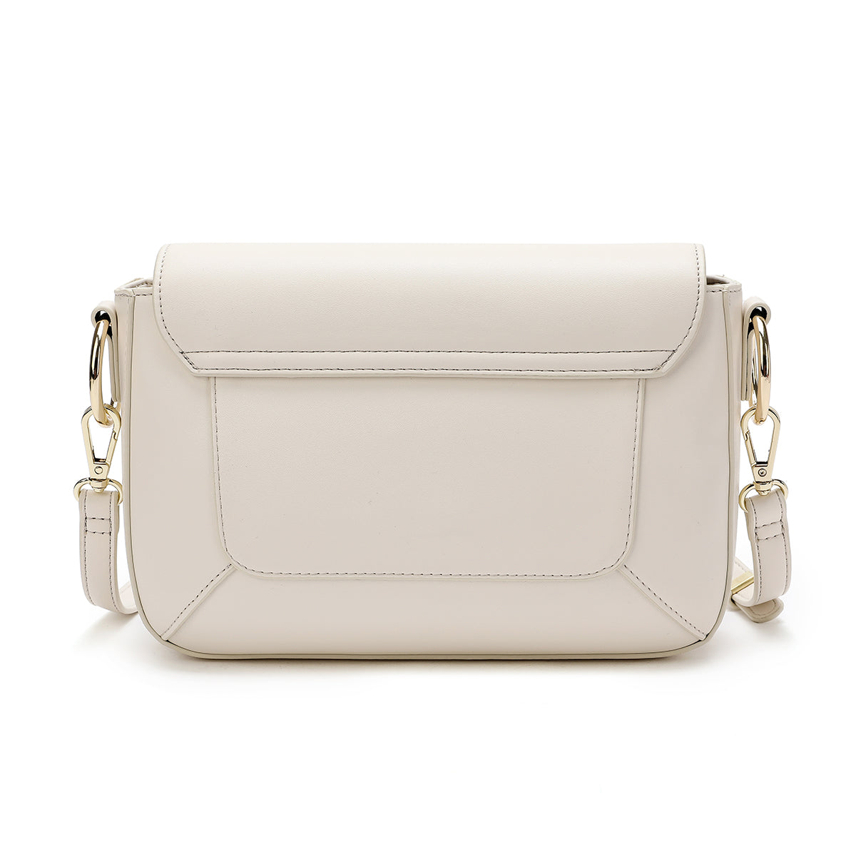 A practical and simple two-tone medium bag