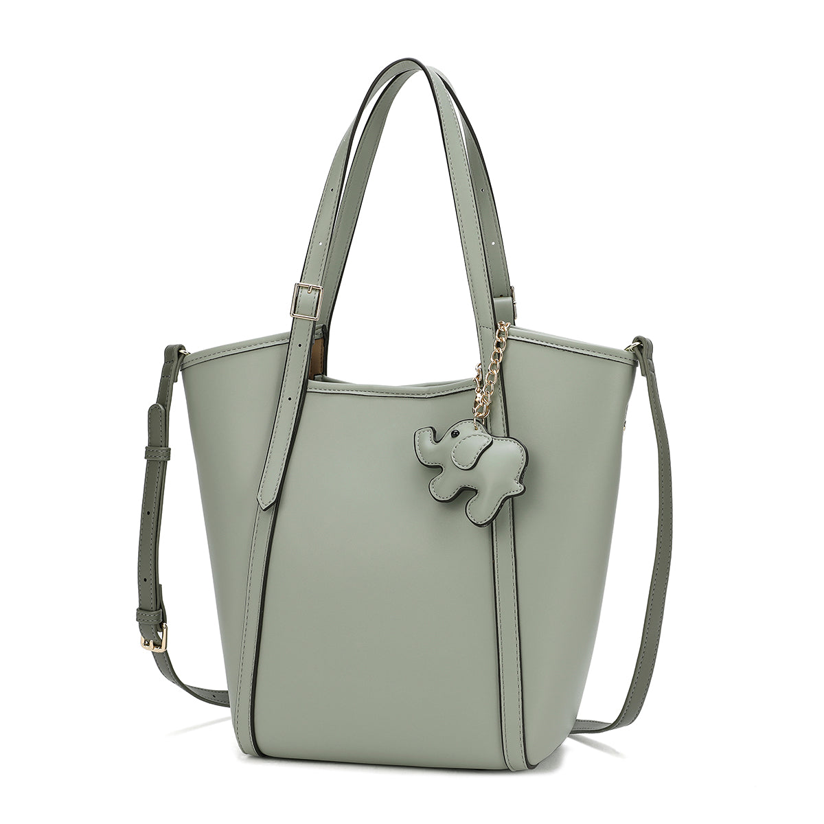 حقيبة يد نسائية واسعة بتصميم كلاسيكي مميز متوفرة بلونين لون اخضر