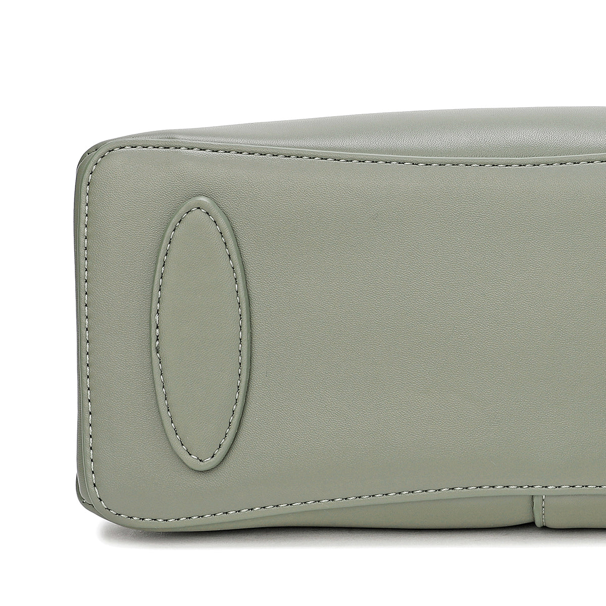 Handbag with shoulder strap, adjustable strap, width 26 cm, in green or black