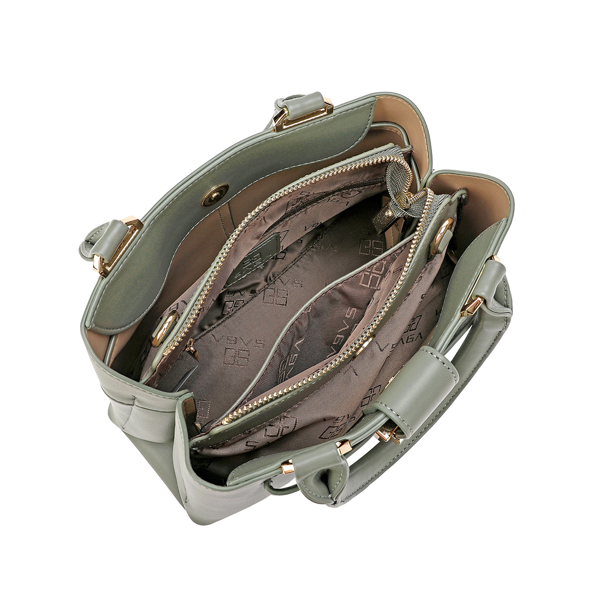 حقيبة يد مع حامل كتف حزام قابل للتعديل عرض 26سم بلون أخضر أو أسود