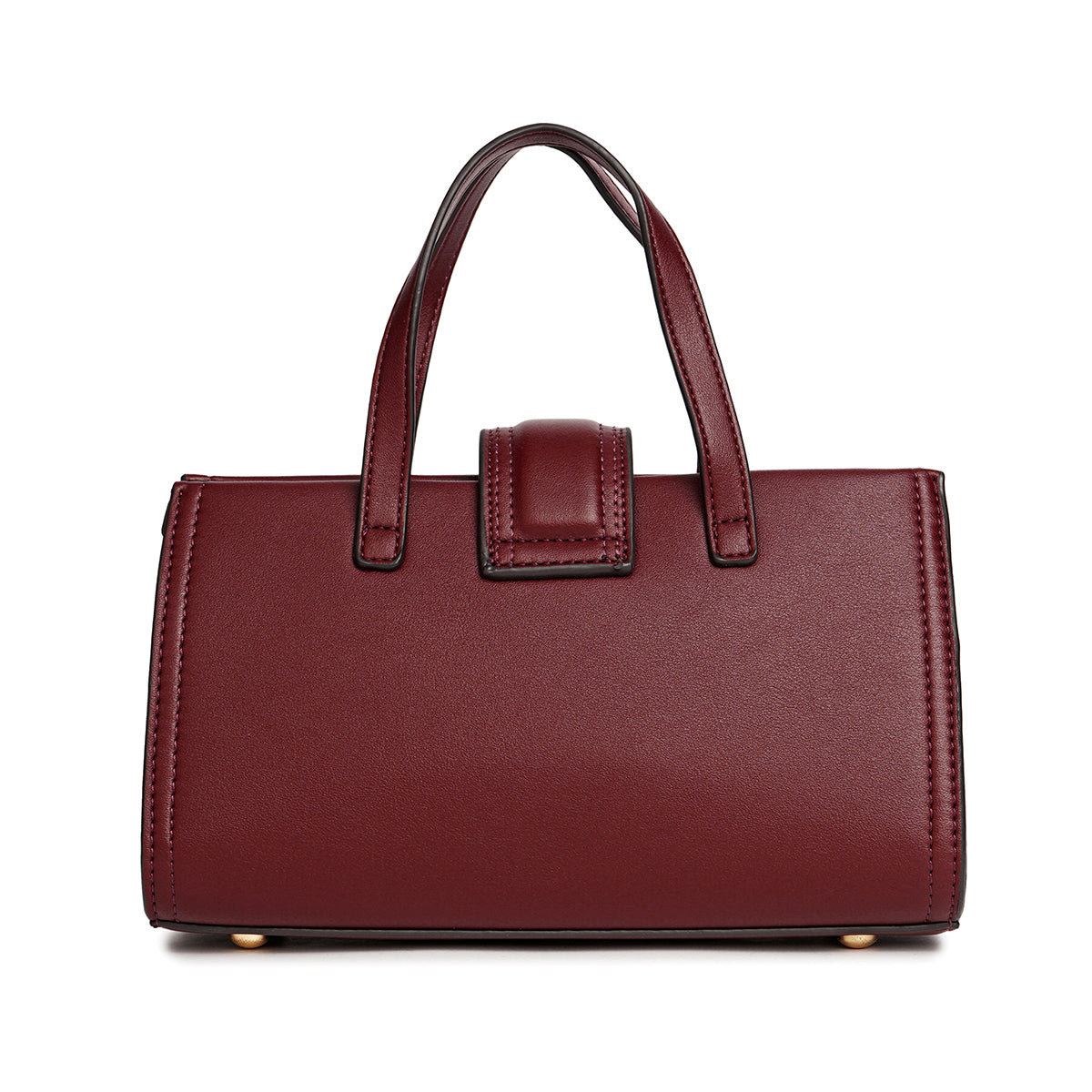 Small and elegant tote bag, 23 cm wide, in maroon or blue