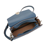 A light bag with an adjustable shoulder strap, width 21 cm, in maroon or blue colors