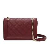 Saga Exquisite Sling Bag 20cm wide, maroon red color