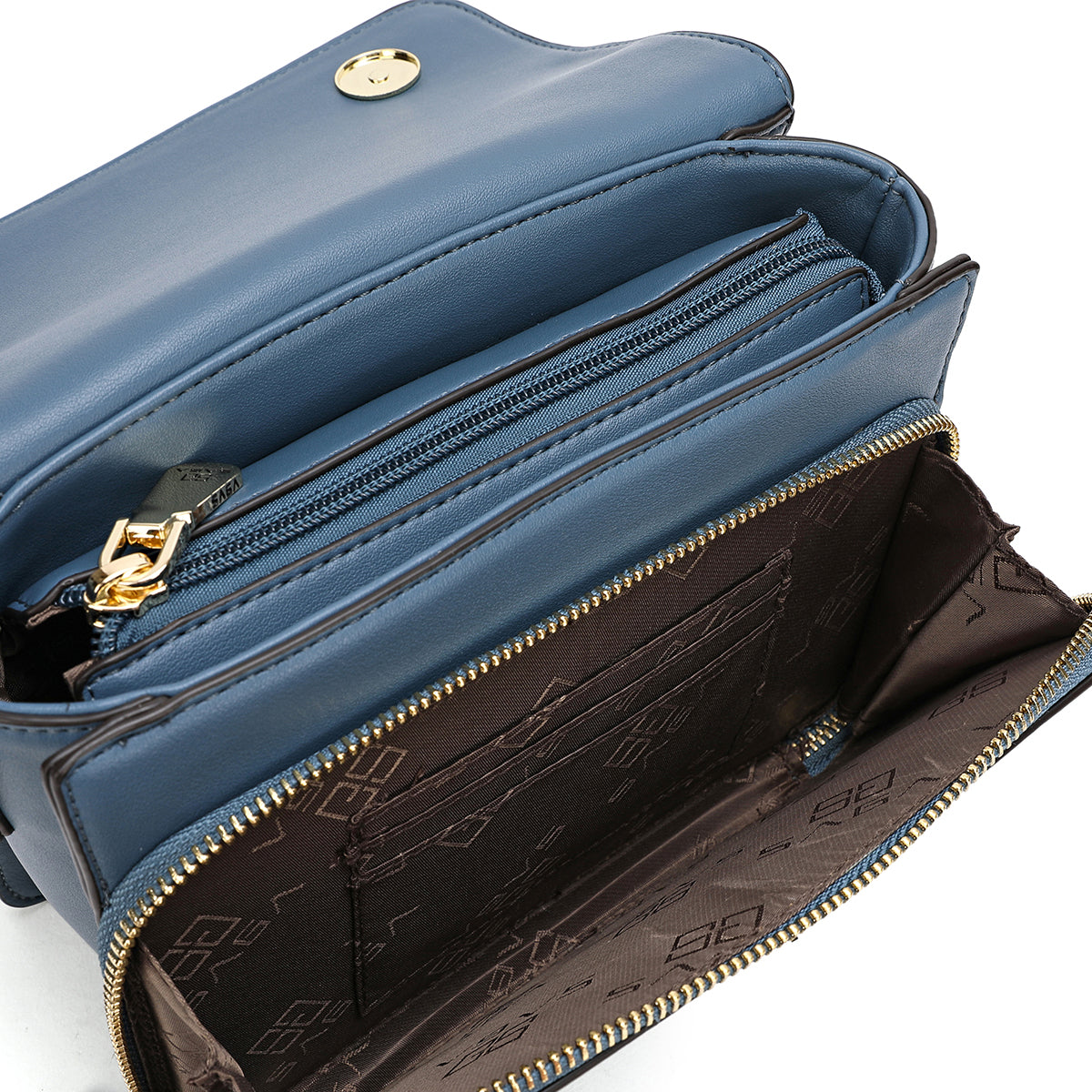 حقيبة يد نسائية بحزام قابل للفصل من ساغا عرض 20.5سم تتوفر بلونين