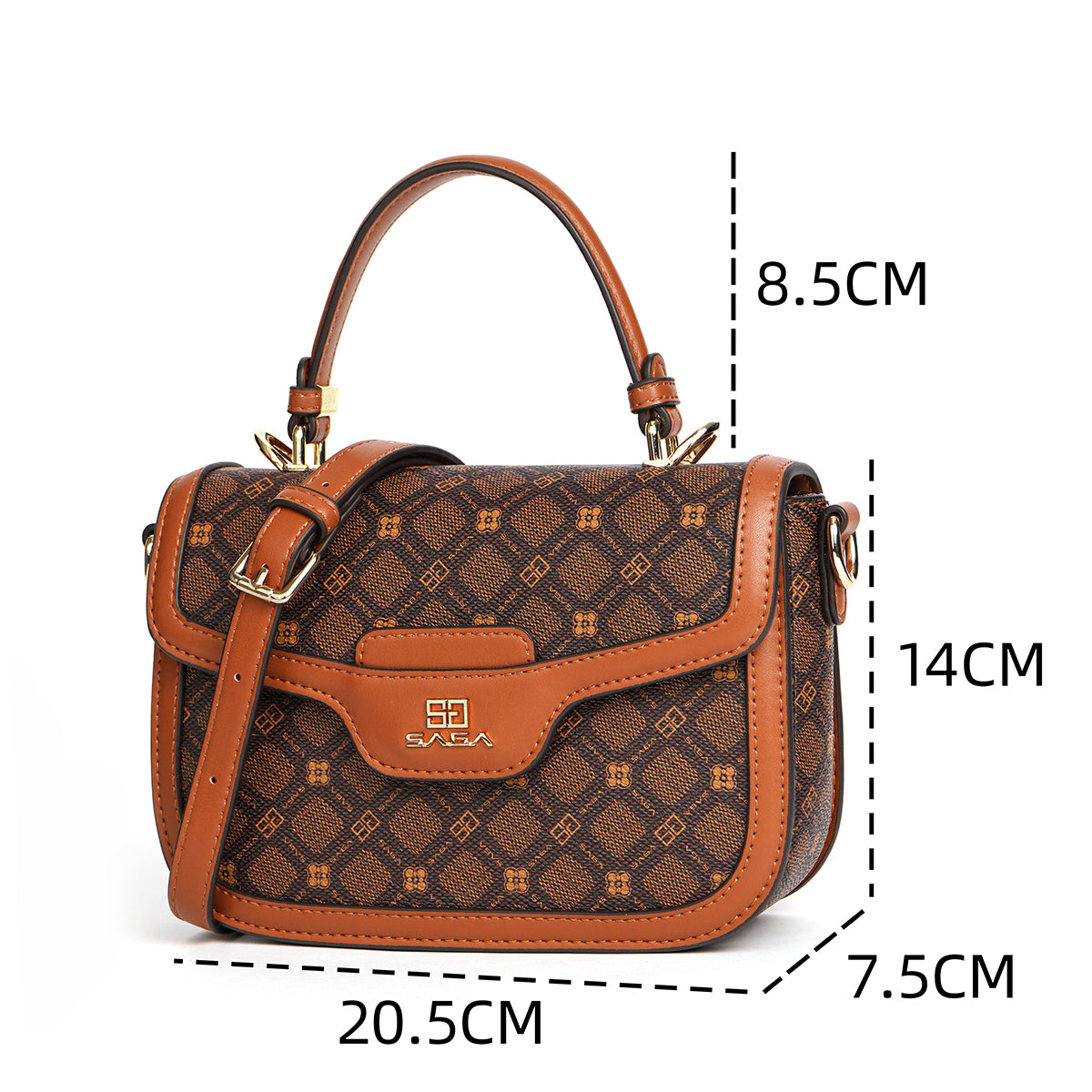 Handbag with shoulder strap stylish color available