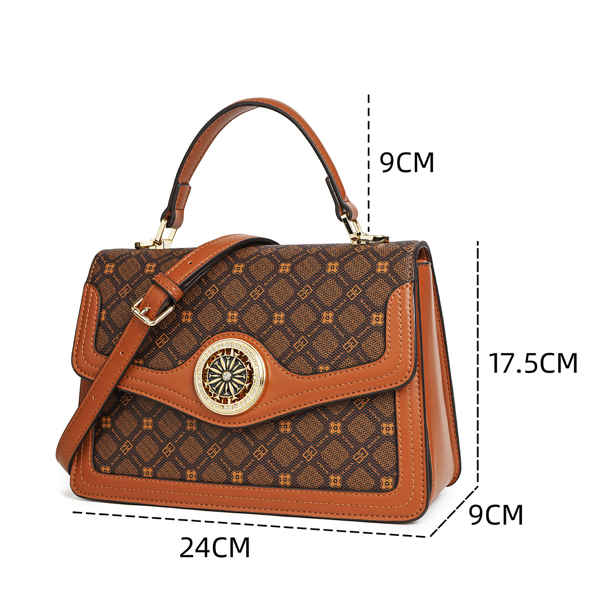 Practical and comfortable handbag in several colors with attractive and elegant accessories