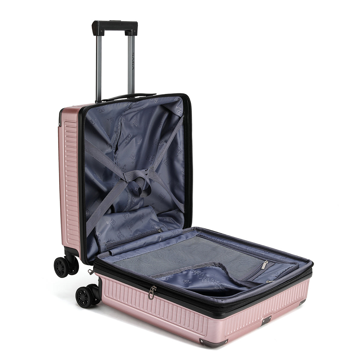 Pink polycarbonate travel bag, several sizes