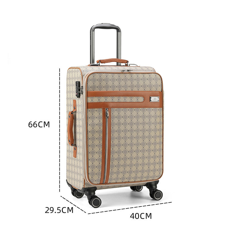 Luxurious travel bags set of 6 pieces, khaki color