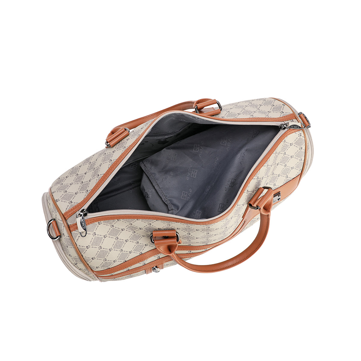 Travel bag suitable for airplanes, size 18 inches, khaki color