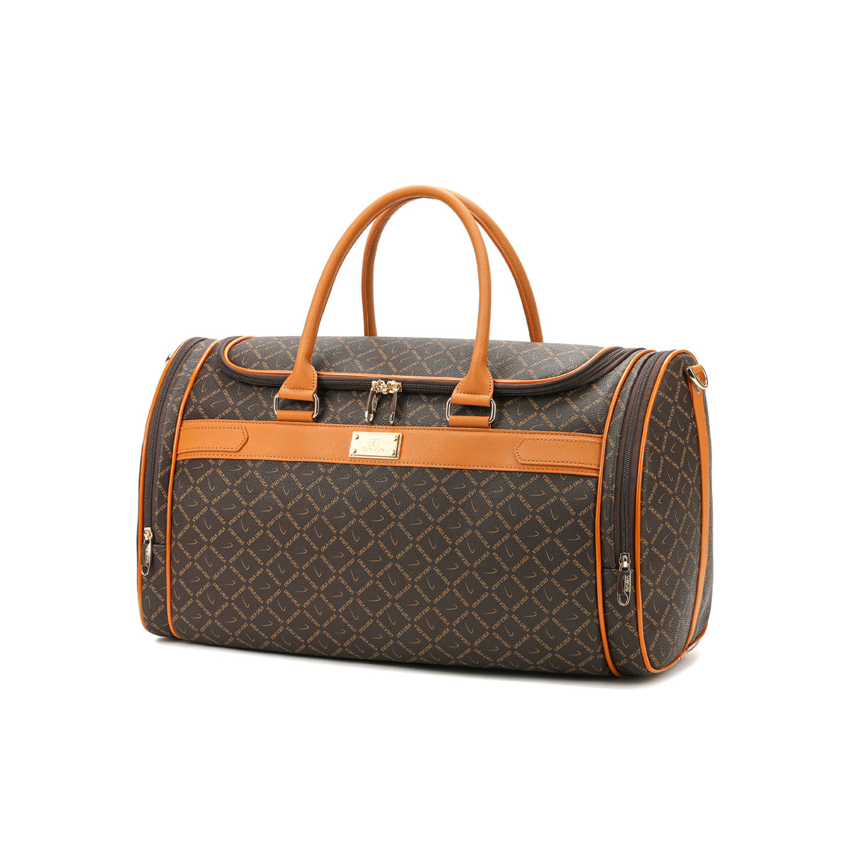 Sports travel bag 18 inches for the plane, brown color
