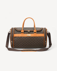 Sports travel bag 18 inches for the plane, brown color