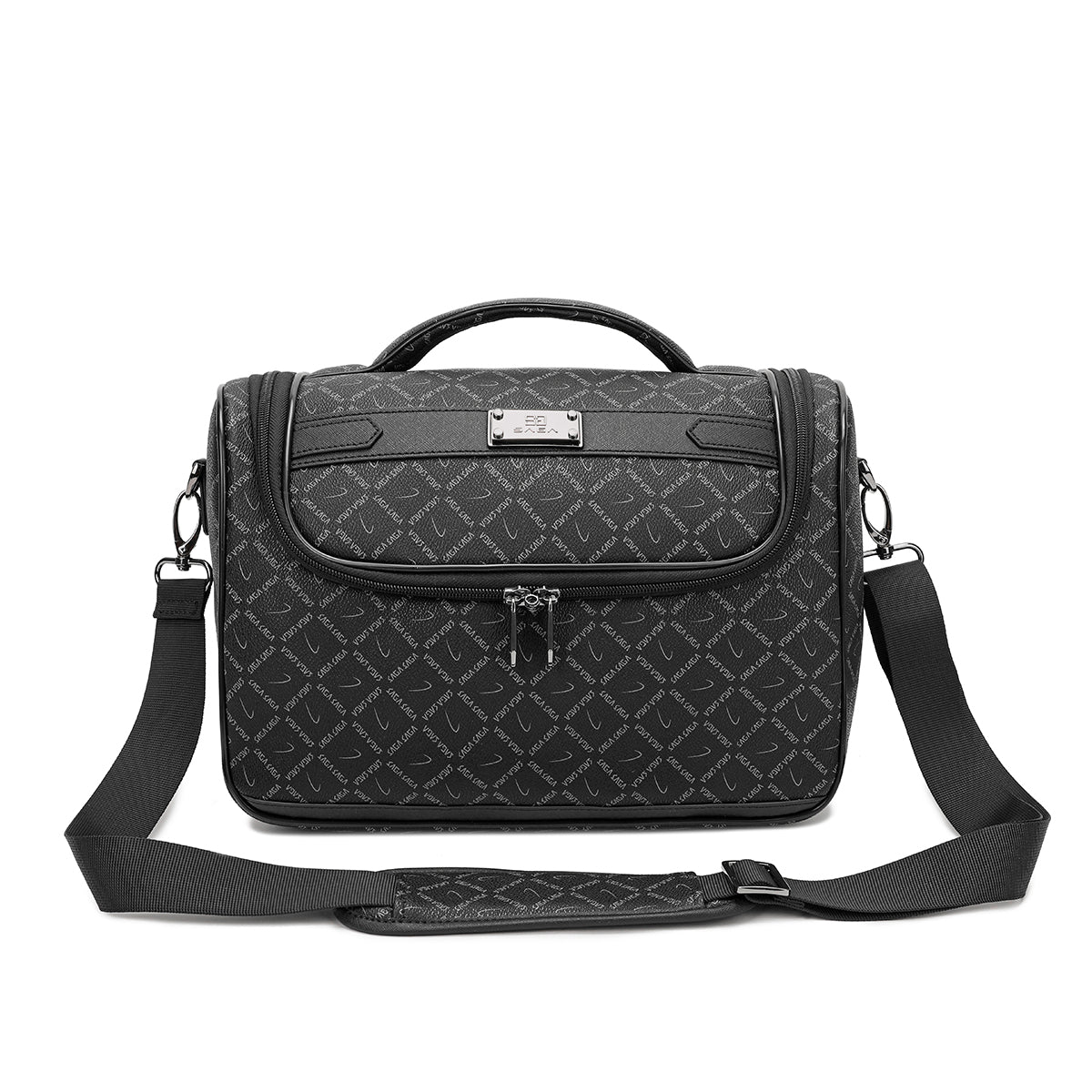 Travel bag 13 inch with shoulder strap for airplane, gray color