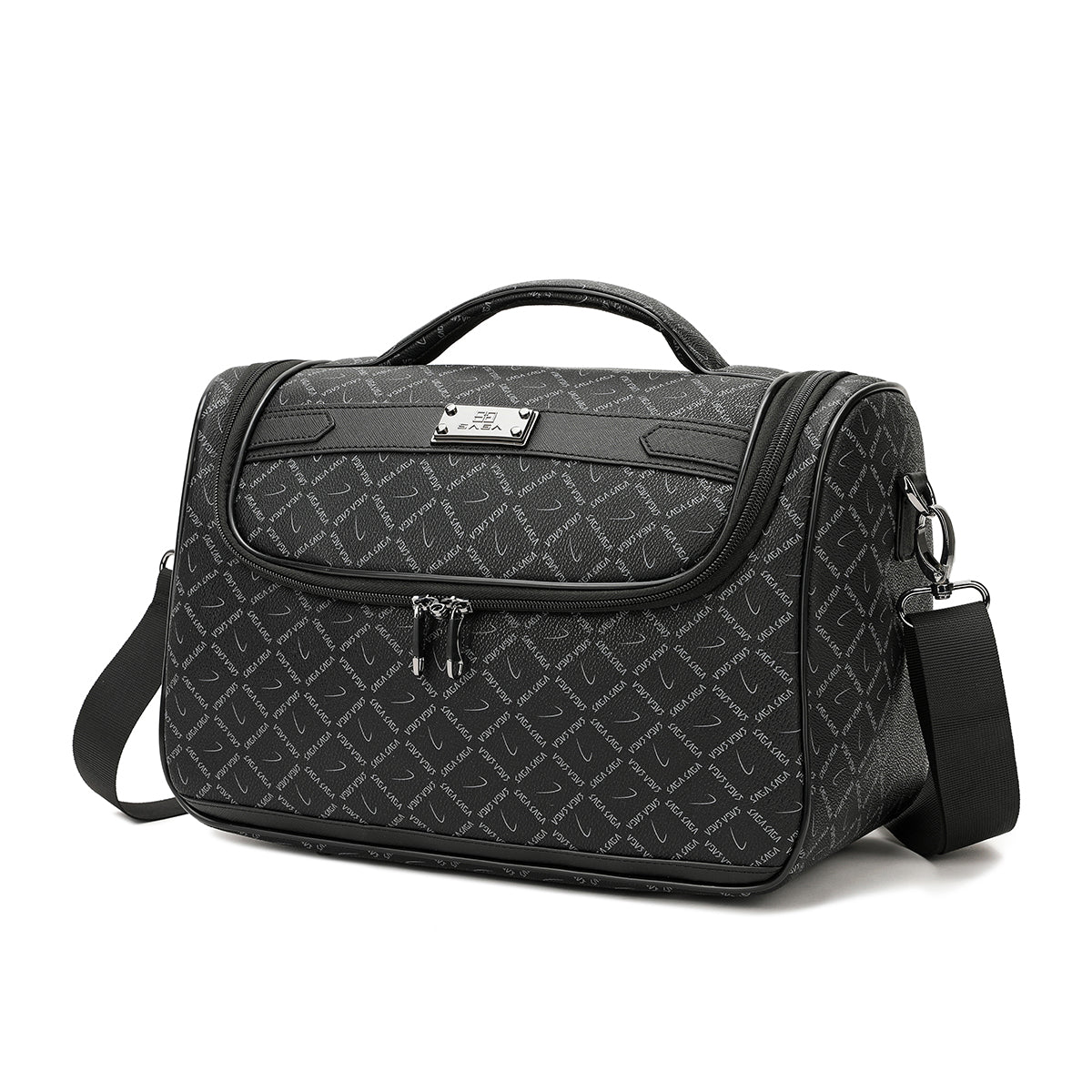 Travel bag 13 inch with shoulder strap for airplane, gray color