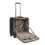 Travel bag size 18 inches, with handles and wheels, suitable for airplanes, gray color