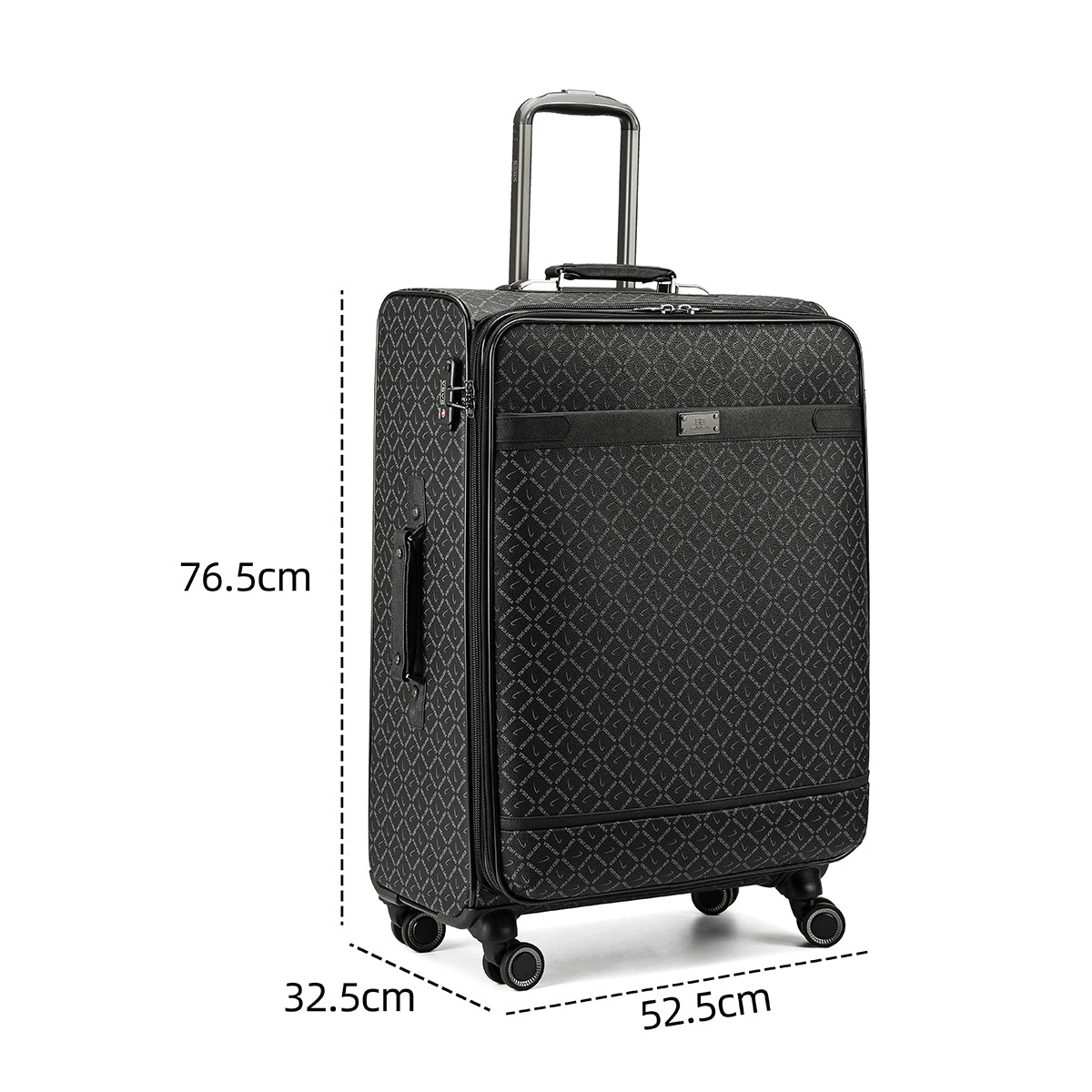 Luxurious travel bag in several sizes, gray color