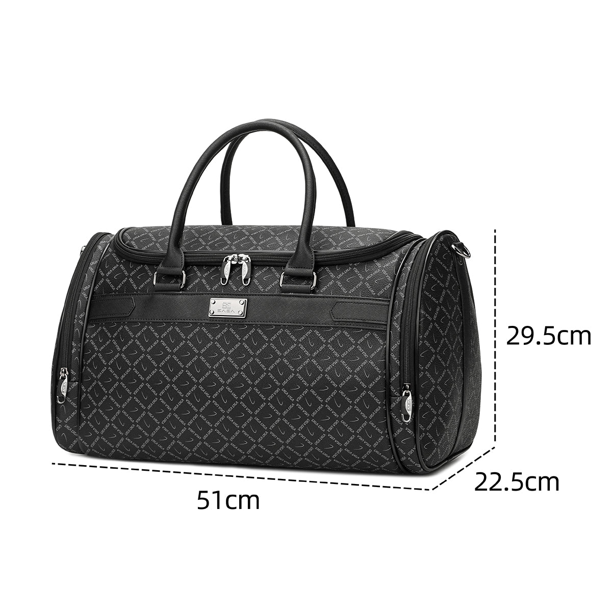 Luxurious travel bags set of 6 pieces, gray color