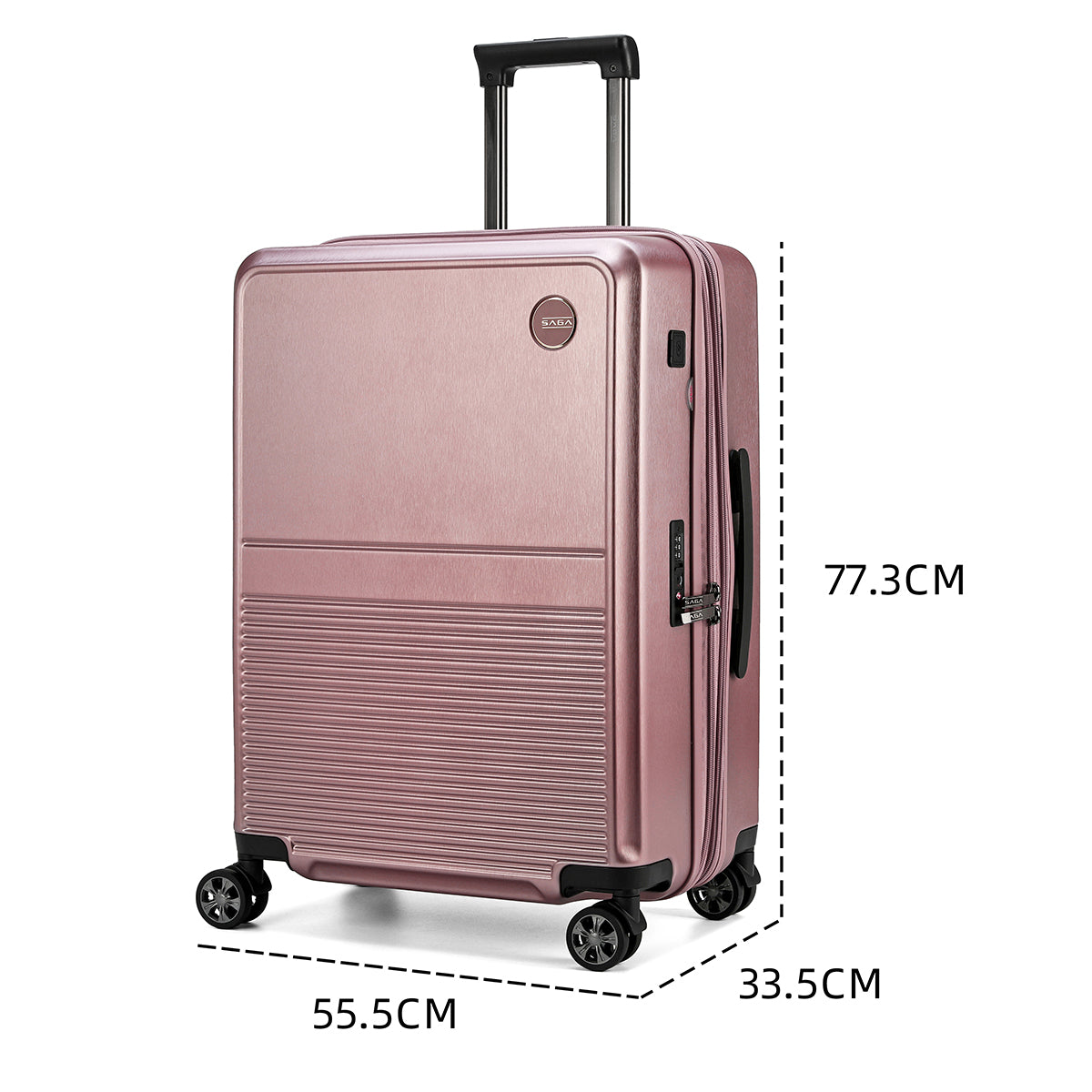Modern and durable polycarbonate travel bags in several sizes and colors