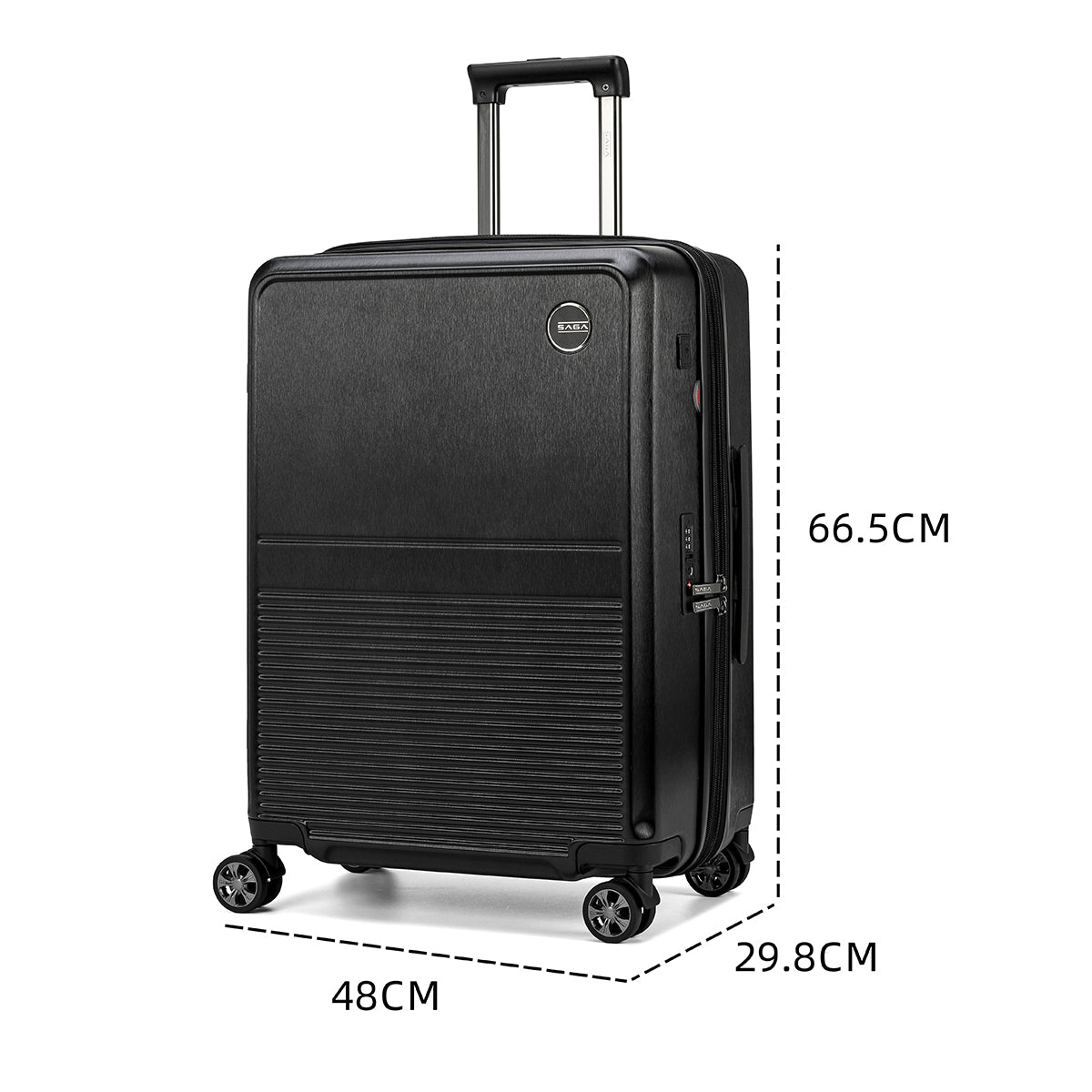 Modern and durable polycarbonate travel bags in several sizes and colors