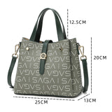 Luxury women's handbag with a practical design - apple green, 25 cm wide