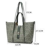 A modern, spacious microfiber bag, 33 cm wide, characterized by luxury and durability