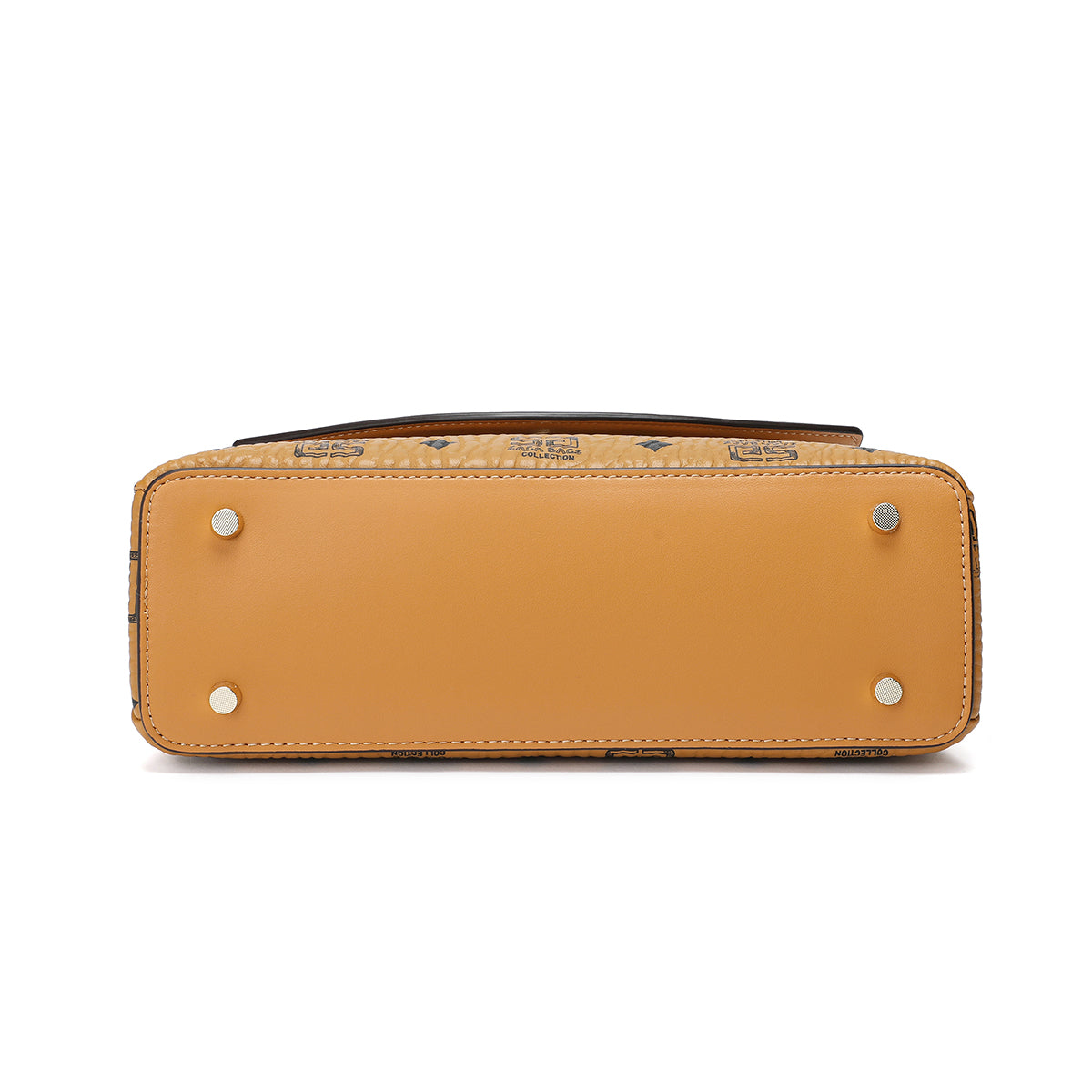 A practical luxury leather handbag with a modern design, 26 cm wide, in several colors