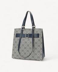 A luxurious and spacious tote bag - luxurious leather, 30 cm wide