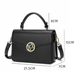 A distinctive and practical bag made of 100% microfiber, 21 cm wide, black colour