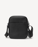 شنطة خصر جلد طبيعي رجالية لون اسود - 2