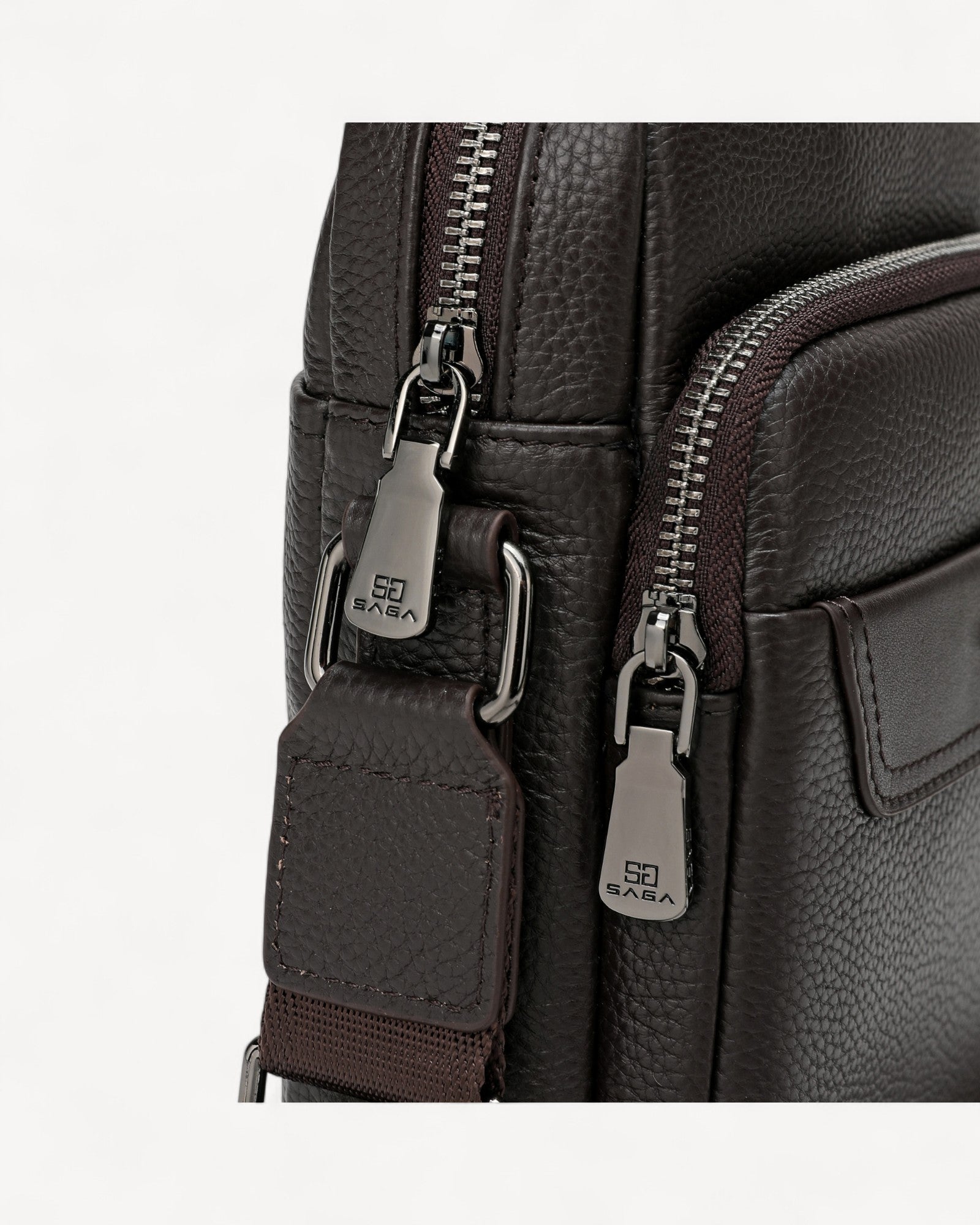 شنطة خصر جلد طبيعي مع حامل لون - 8