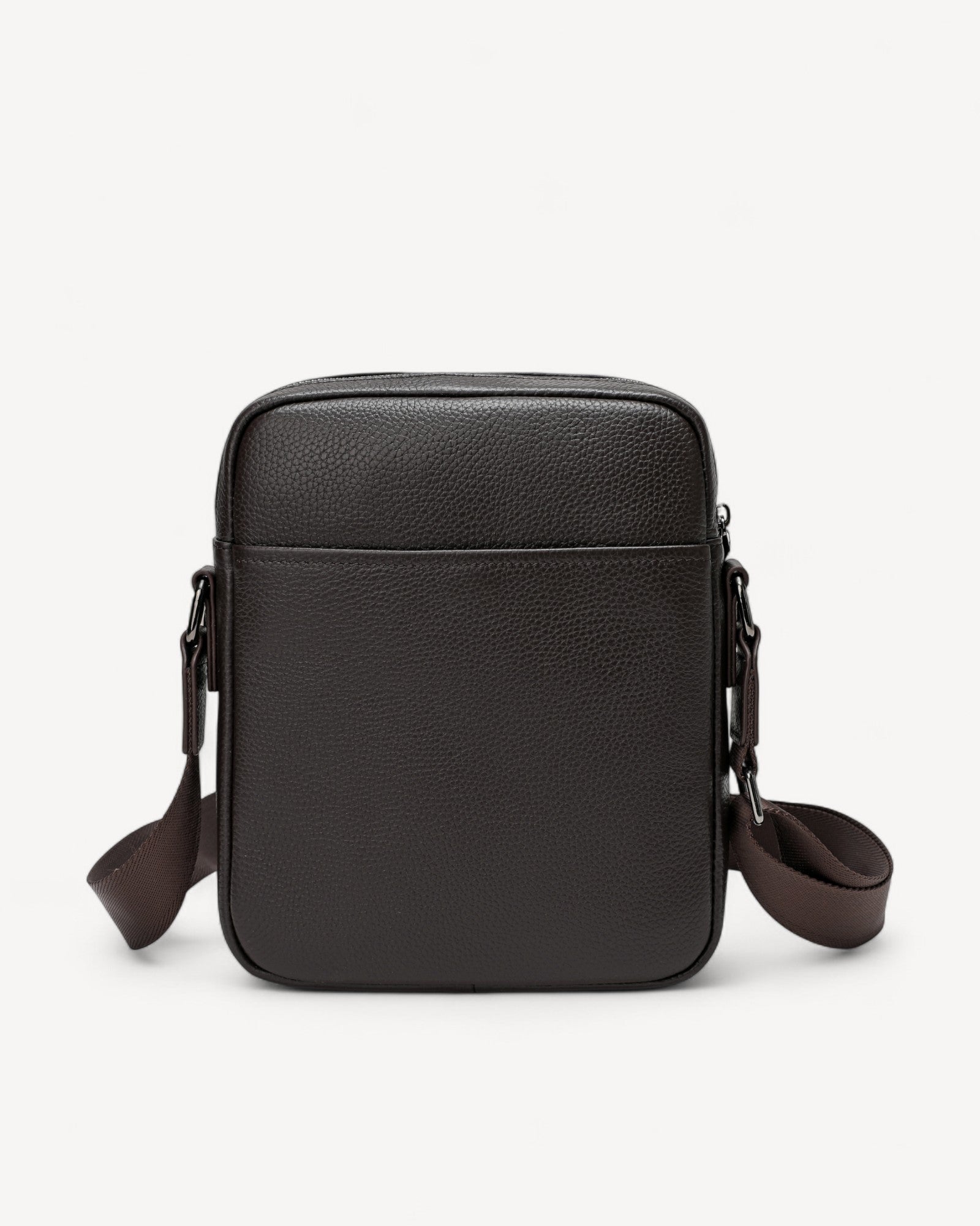 شنطة خصر جلد طبيعي بحامل لون اسود - 7