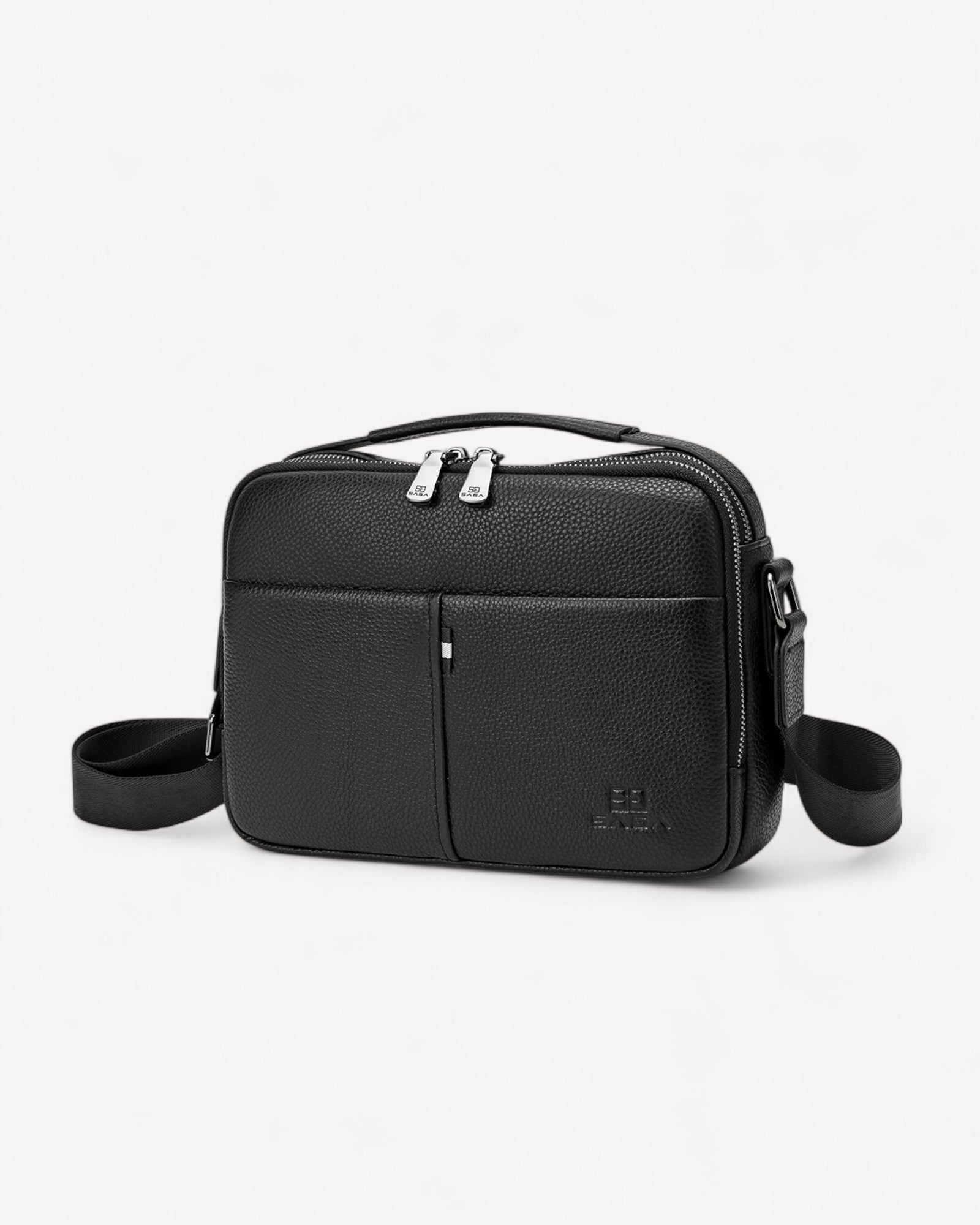 Men's handbag, high quality, 100% genuine leather, black color