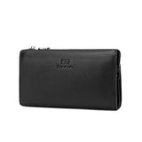 Men's wallet made of 100% genuine leather with several practical pockets, black color