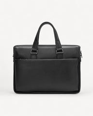 100% genuine leather laptop bag, high quality, black color