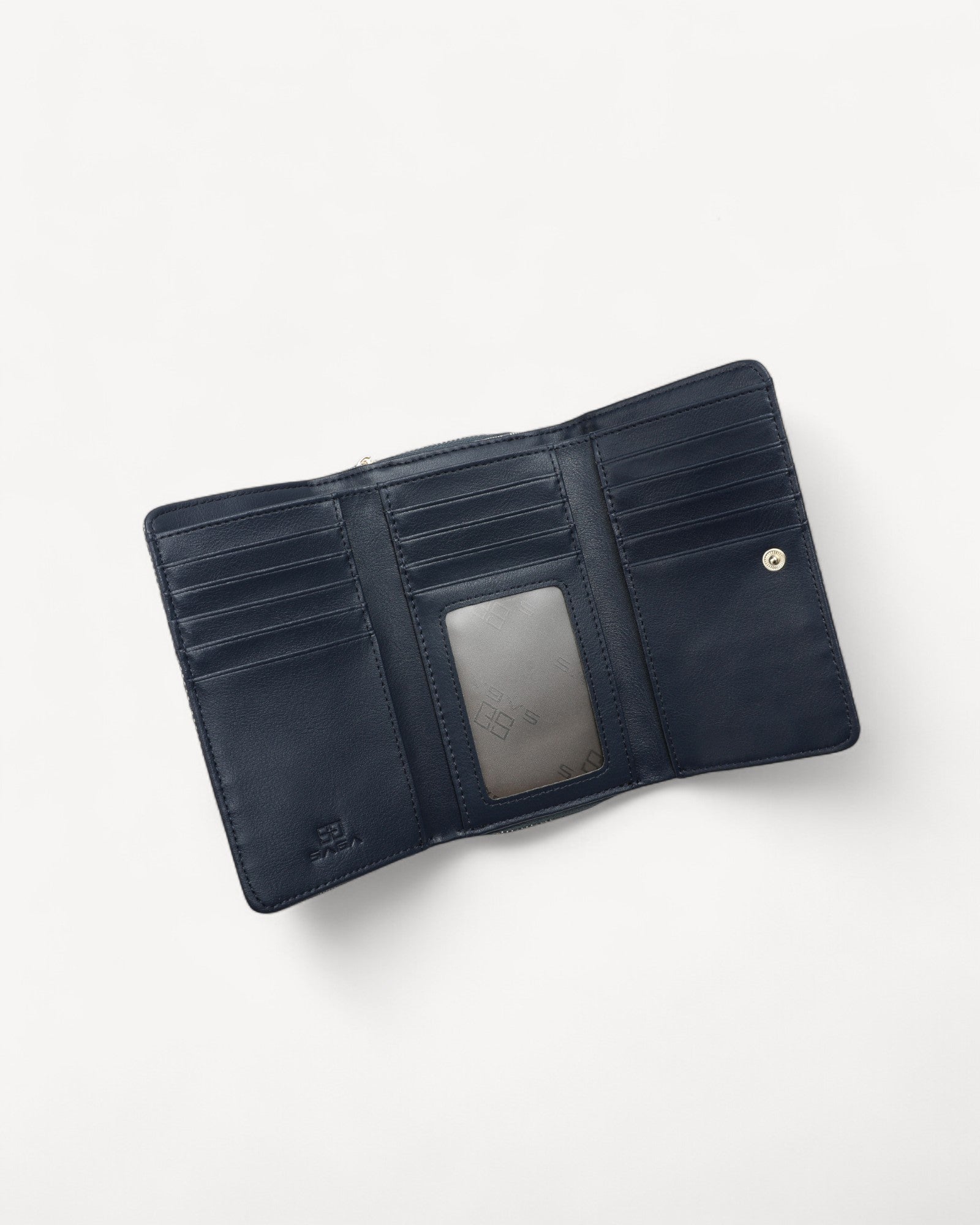 محفظة صغيرة مونوغرام لون رمادي - 4