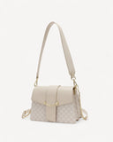 شنطة كتف بحزام قابل للإزالة لون بيج - 1