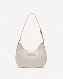 شنطة كتف هاف مون بحامل لون بيج - 2