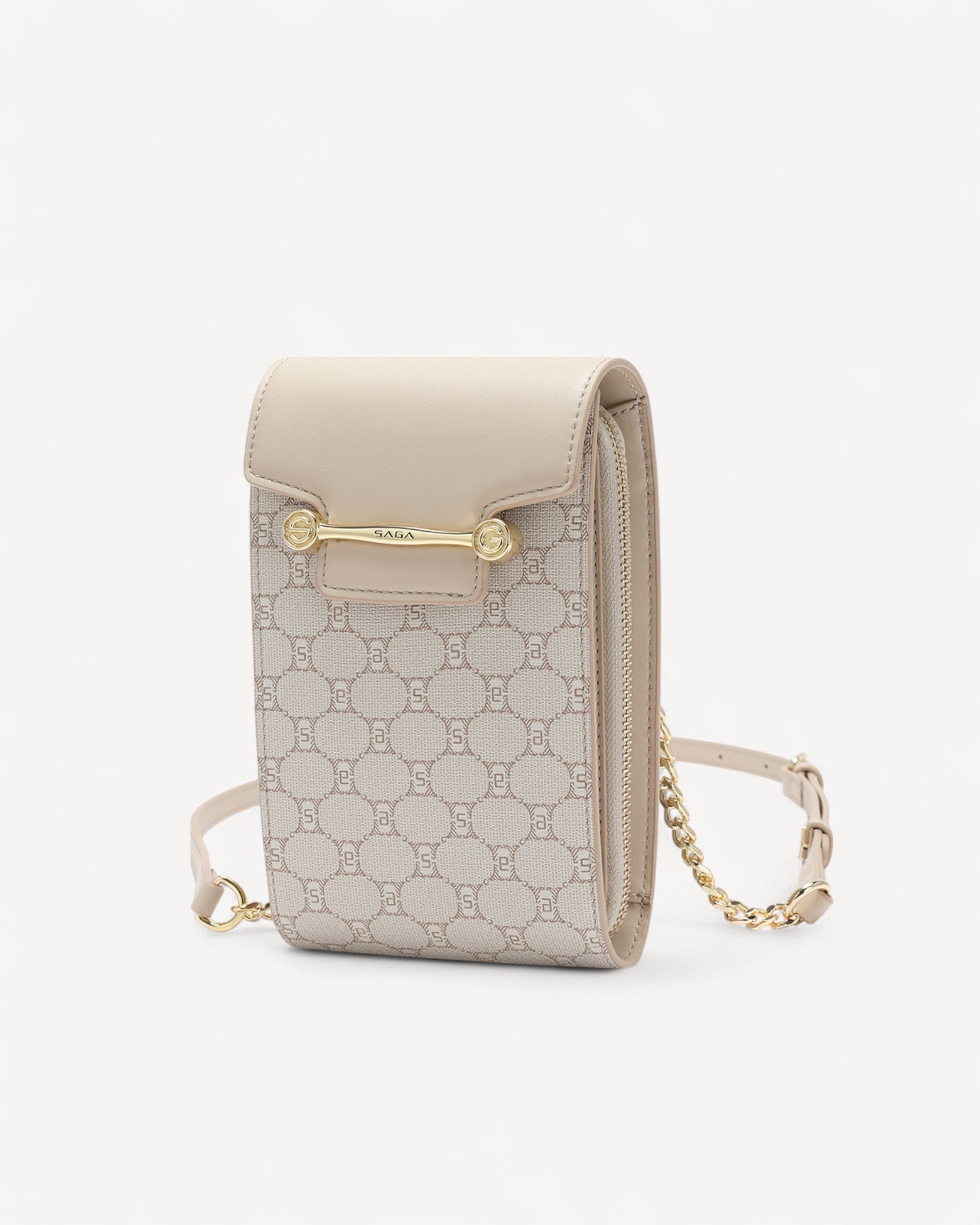 Saga Mini Crossbody Bag - Practical Elegance in a Perfect Size - Beige