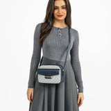 شنطة كروس بدي وحزام كتف قبل للتعديل لون كحلي - 8