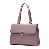 Large women's handbag in a mauve color with a stylish design for work