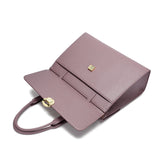 Large women's handbag in a mauve color with a stylish design for work