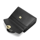 Elegant women's handbag in black with a top handle and practical design.