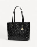 شنطة توت كبيرة جلد طبيعي لون اسود - 1