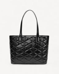 Black luxury leather wide handbag and shoulder bag - lasting luxury and elegance